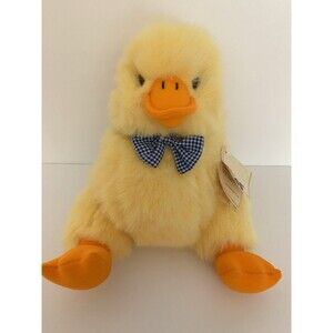 Vintage Applause Baby Chick Duck Yellow Plush Lemondrop Stuffed Animal 8" TAG